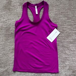 Athleta Pink Sleeveless Fitted Tank Top
